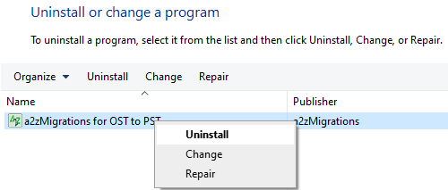 uninstall ost to pst Converter